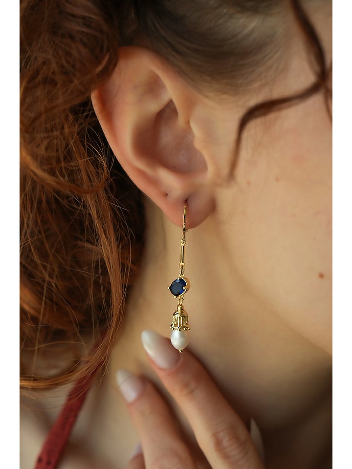 Pierres delicates Pozłacane kolczyki z cyrkoniami rozmiar: onesize