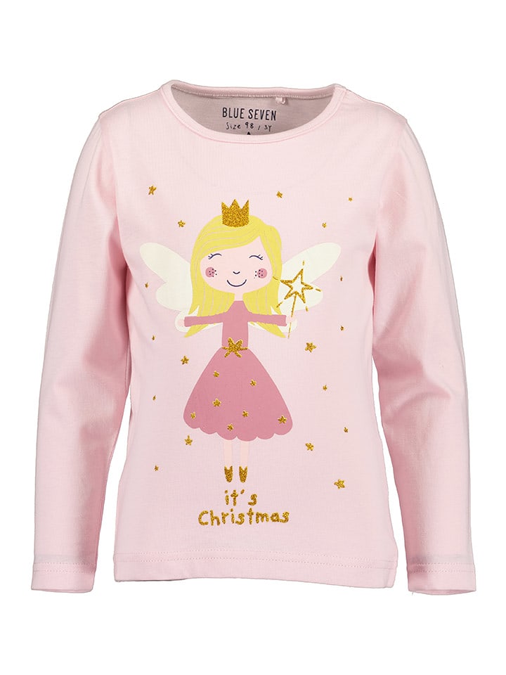 Blue Seven Koszulka w kolorze jasnoróżowym rozmiar: 128