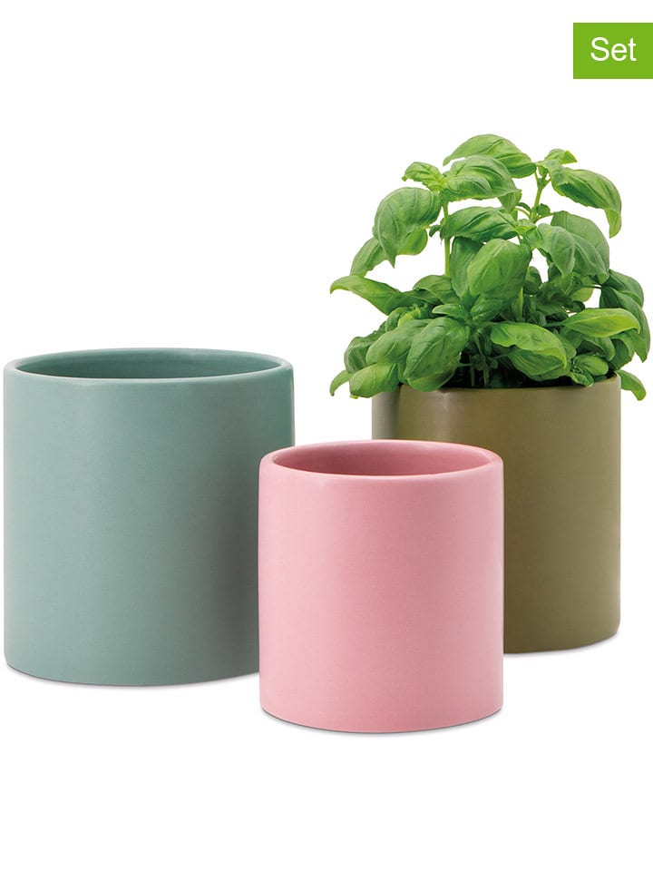 Remember Doniczki (3 szt.) "Turin" w różnych kolorach rozmiar: onesize