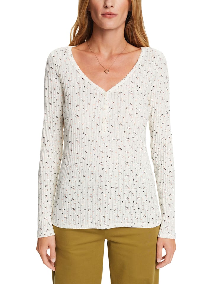 ESPRIT Koszulka w kolorze kremowym rozmiar: L