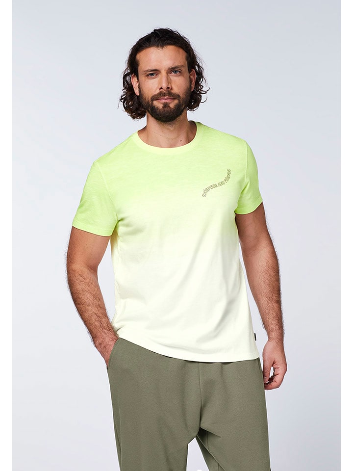 Chiemsee Koszulka "Poeto" w kolorze jasnozielono-białym rozmiar: M