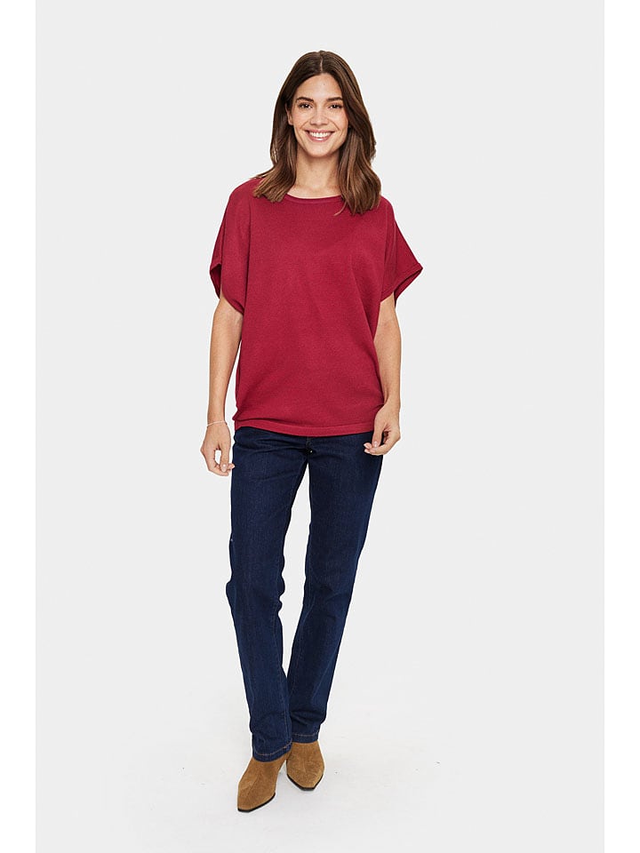 SAINT TROPEZ Sweter w kolorze czerwonym rozmiar: XXL