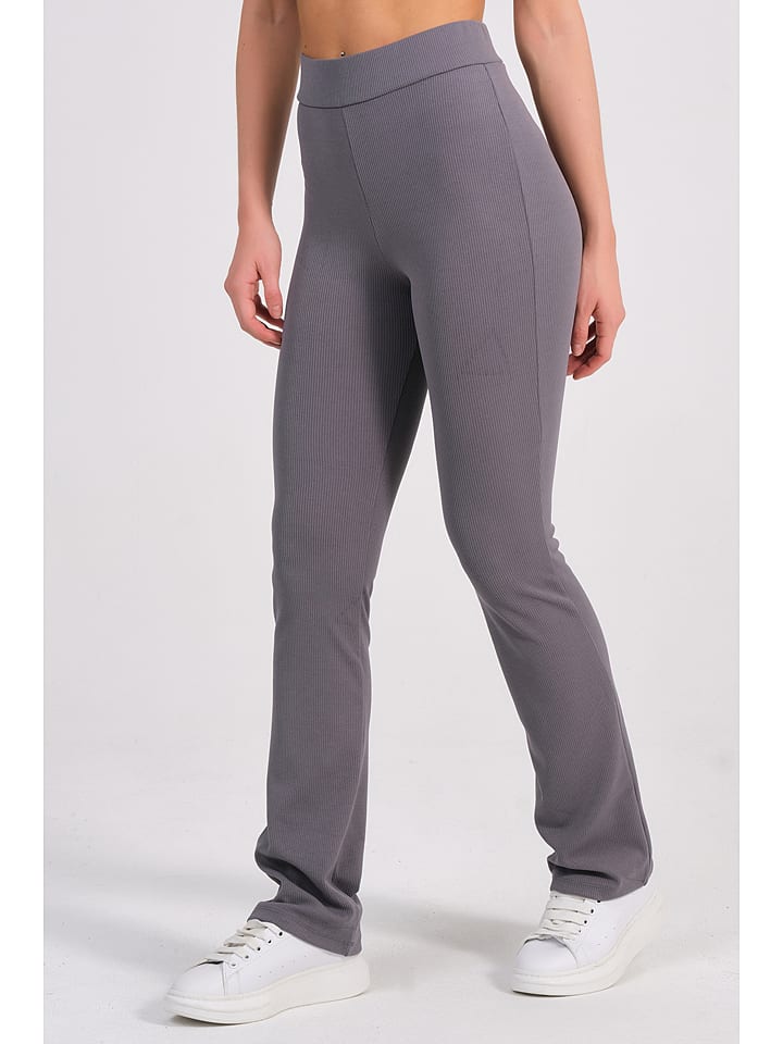 Spodnie "Ruby" w kolorze szarym