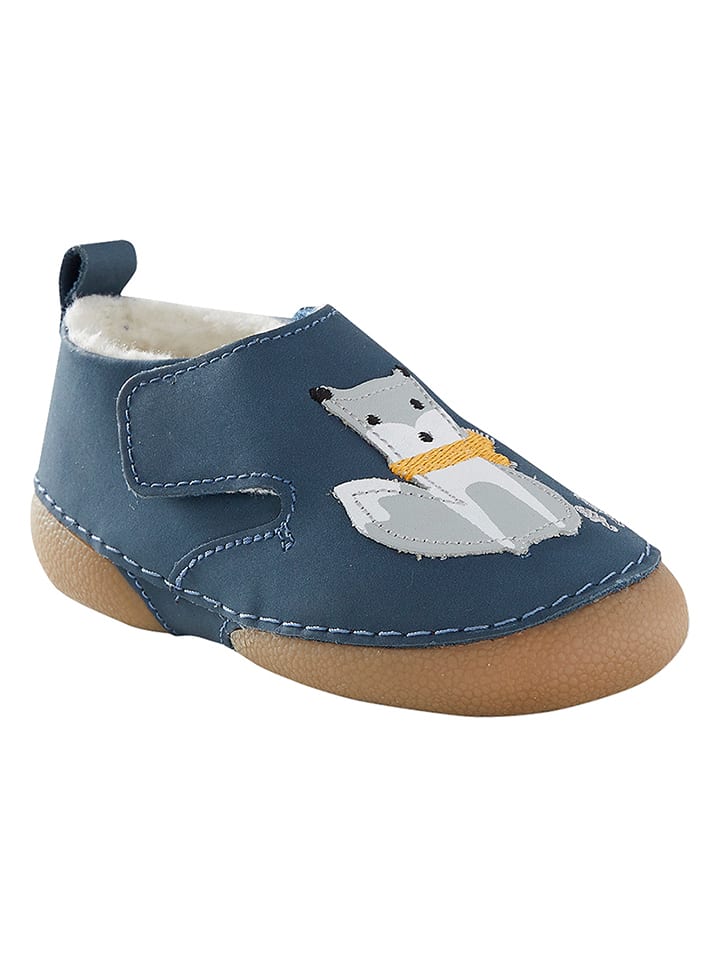 vertbaudet Skórzane sneakersy w kolorze niebieskim rozmiar: 27