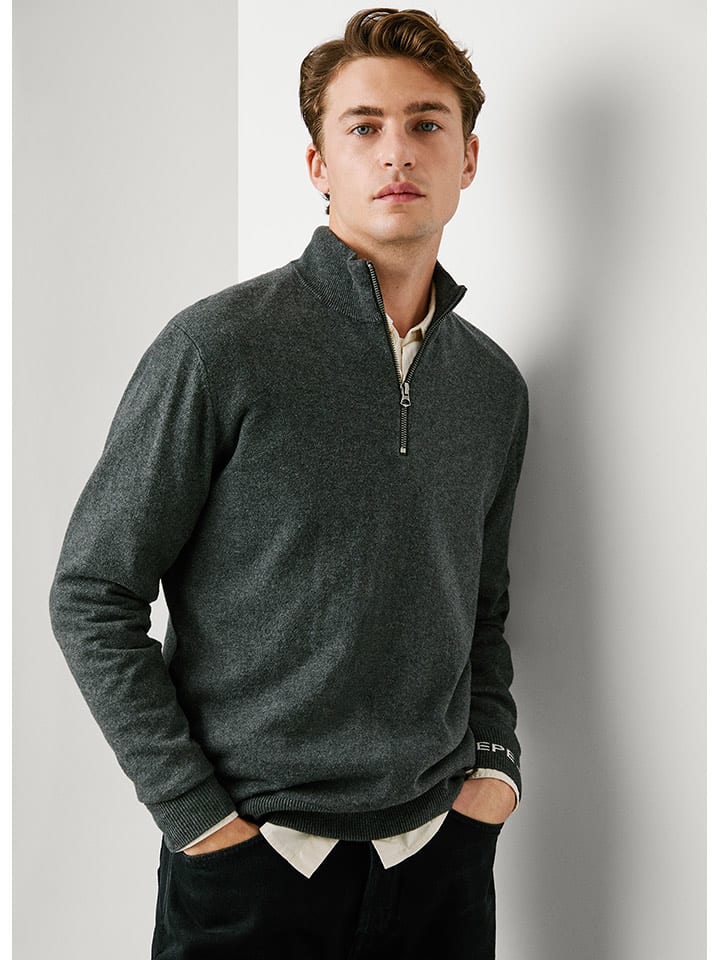 Pepe Jeans Sweter "Andre" w kolorze ciemnoszarym rozmiar: XXL