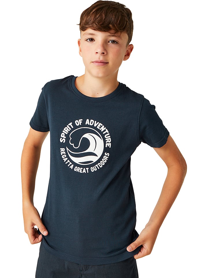 Regatta Koszulka "Bosley VII" w kolorze granatowym rozmiar: 128