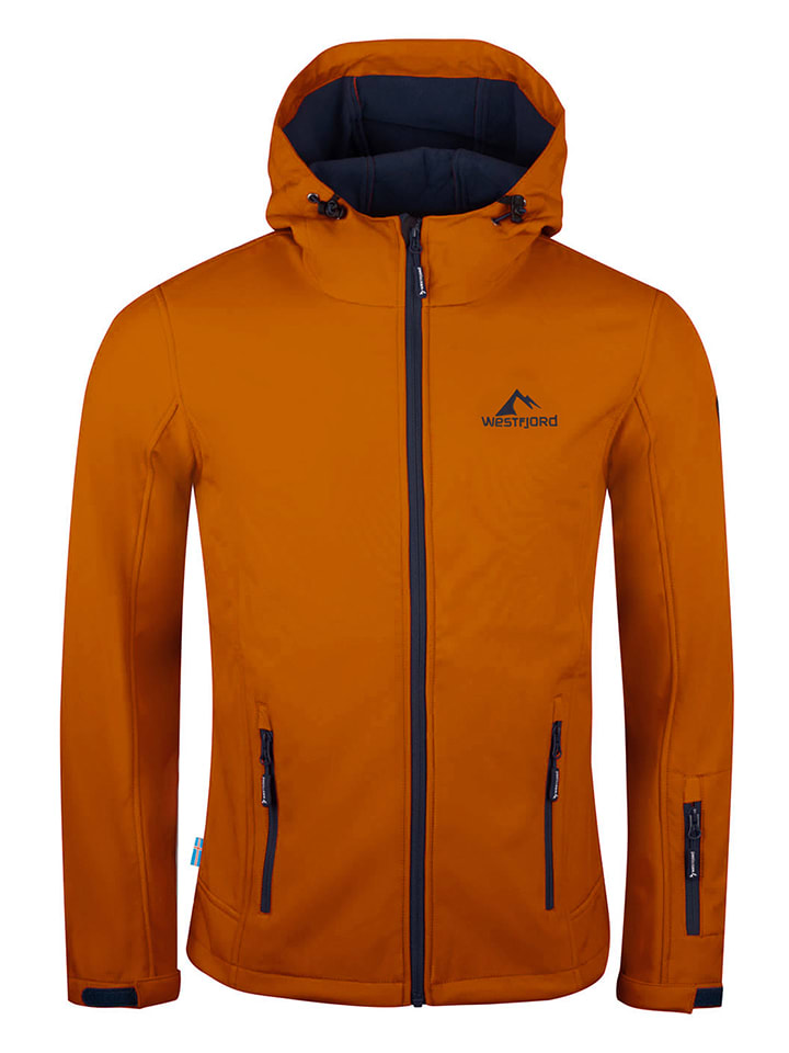 Westfjord Kurtka softshellowa "Eldfjall" w kolorze pomarańczowym rozmiar: M