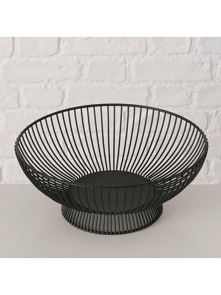 Boltze Miska dekoracyjna "Balu" w kolorze czarnym - wys. 10 x Ø 25,4 cm rozmiar: onesize