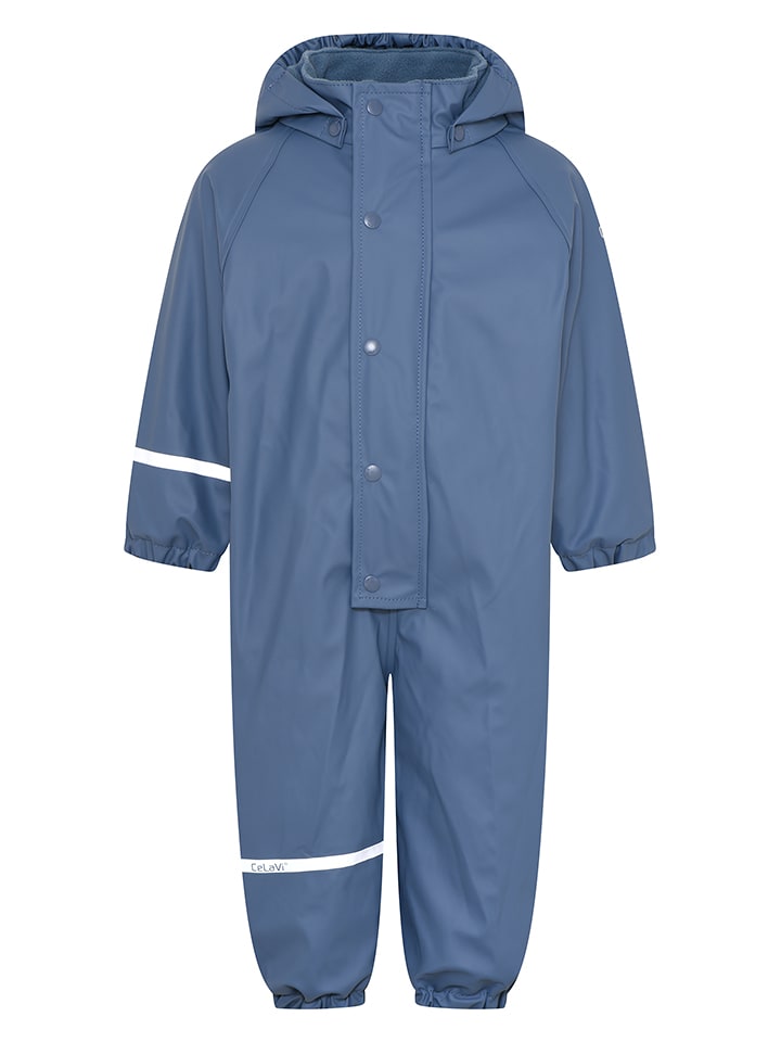 Kombinezon przeciwdeszczowy w kolorze niebieskim