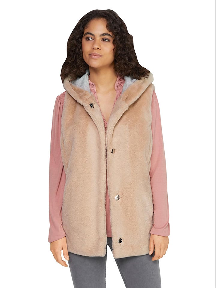 Kamizelka w kolorze beżowym