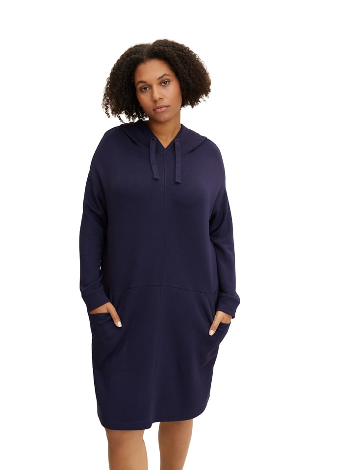 Sukienka dresowa w kolorze granatowym