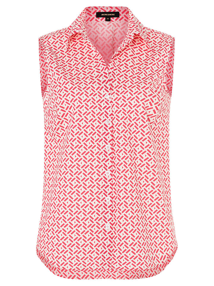 More & More Bluzka w kolorze różowo-białym rozmiar: 44