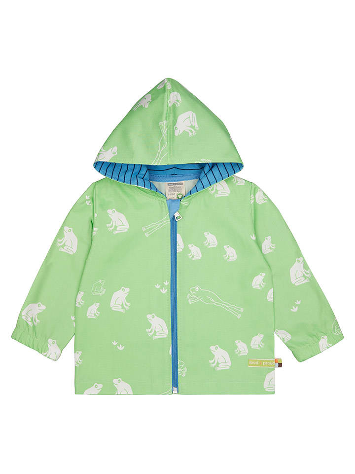 loud + proud Kurtka w kolorze zielono-biało-niebieskim rozmiar: 122/128