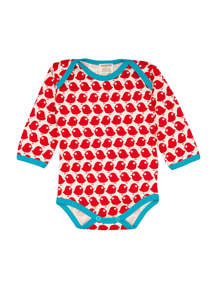 loud + proud Body w kolorze czerwono-białym rozmiar: 74/80