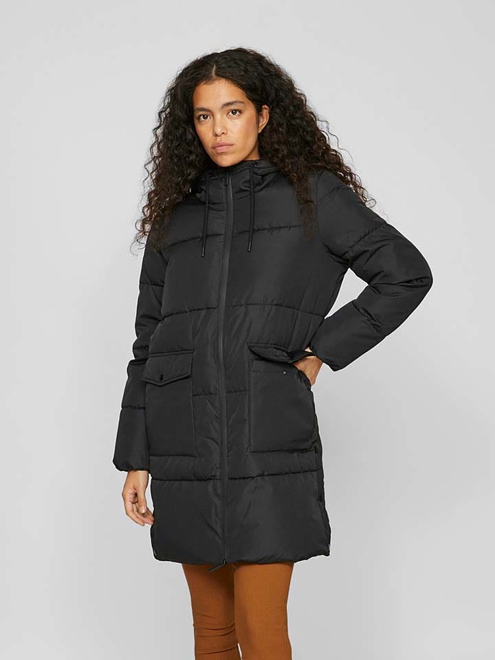 Vila Płaszcz zimowy w kolorze czarnym rozmiar: 36