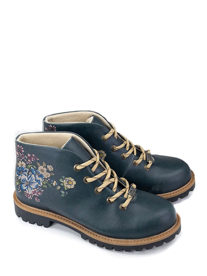 Goby Trzewiki w kolorze granatowym ze wzorem rozmiar: 40