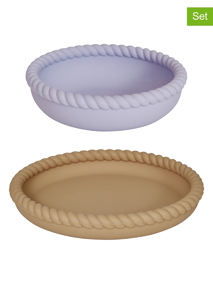 OYOY mini 2-częściowy zestaw "Mellow" w kolorze fioletowo-jasnobrązowym rozmiar: onesize