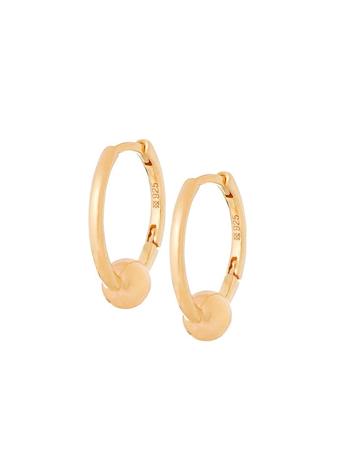 Pozłacane kolczyki-kreole