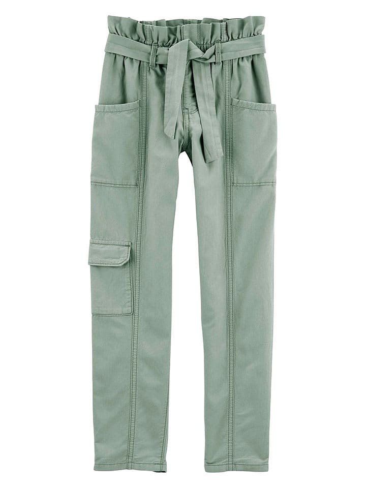 OshKosh Bojówki w kolorze zielonym rozmiar: 104