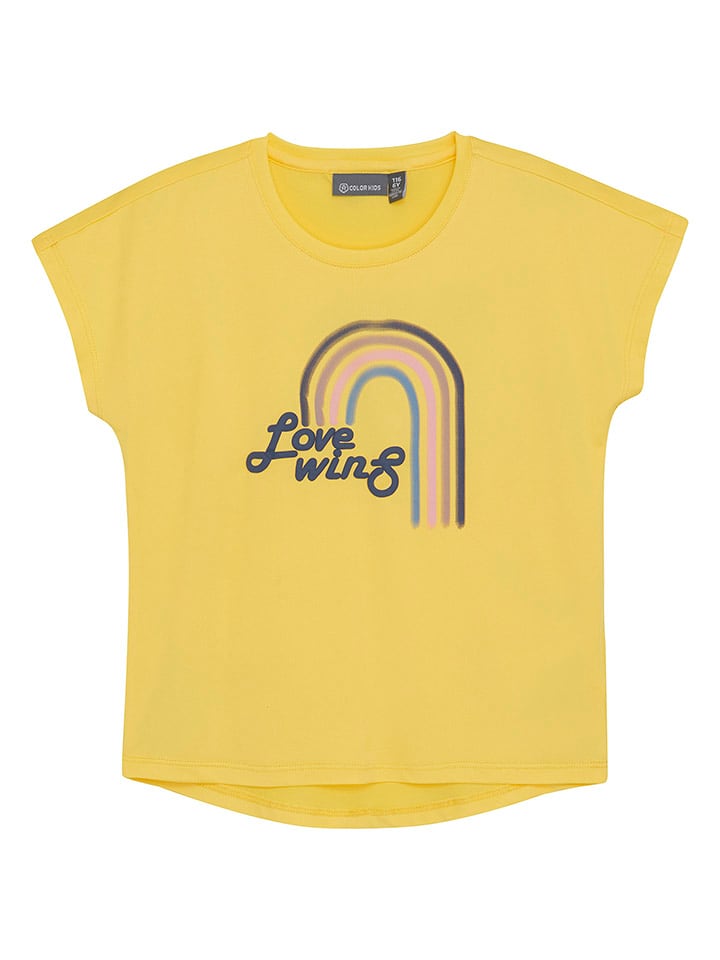 Color Kids Koszulka funkcyjna w kolorze żółtym rozmiar: 98