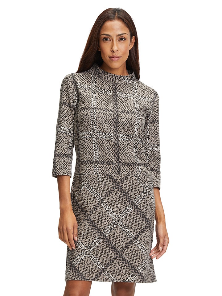 Betty Barclay Sukienka w kolorze beżowo-czarnym rozmiar: 40