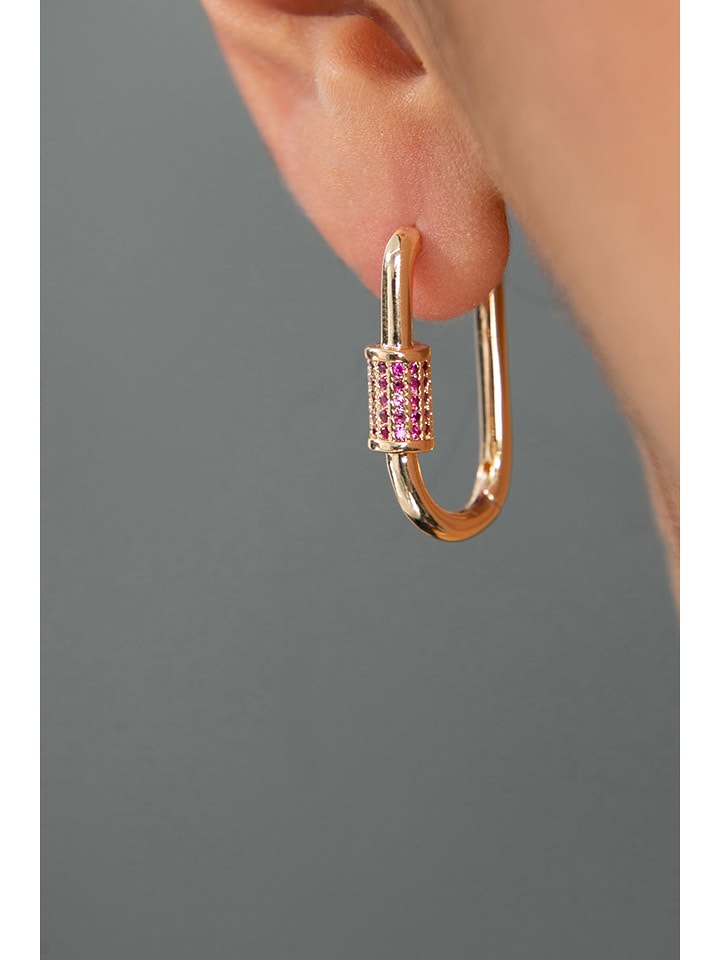 Heliophilia Kolczyki-kreole z cyrkoniami rozmiar: onesize