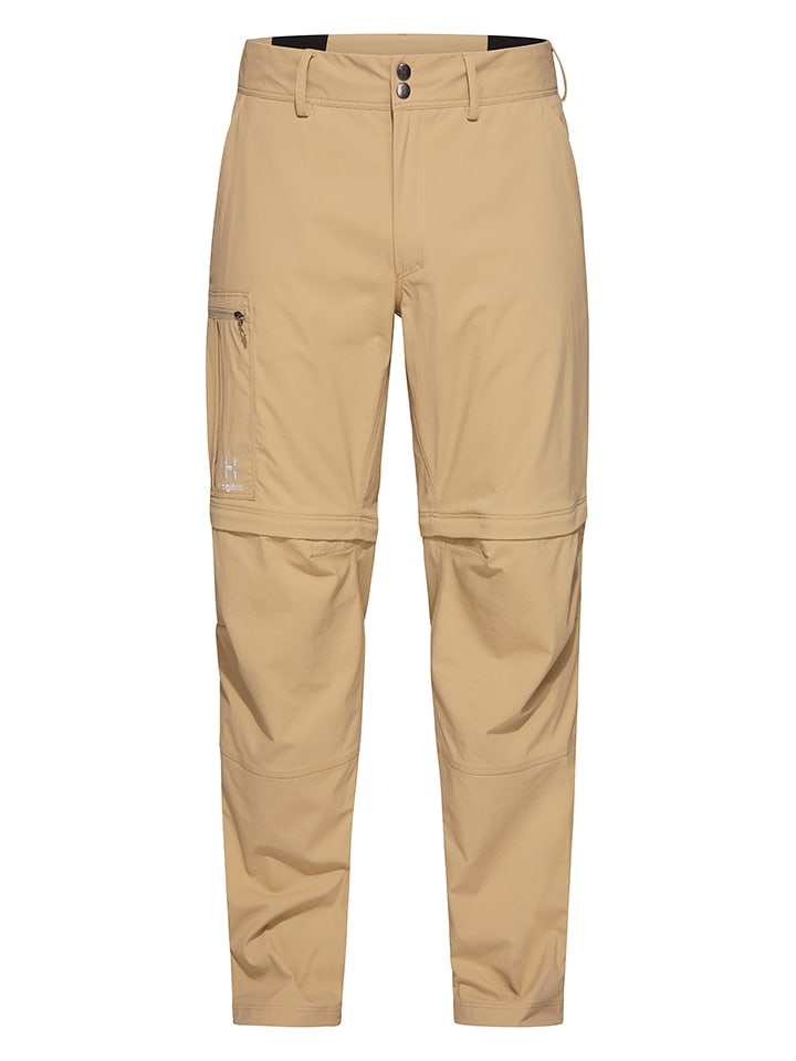 Haglöfs Funkcyjne spodnie Zipp-Off w kolorze beżowym rozmiar: 50