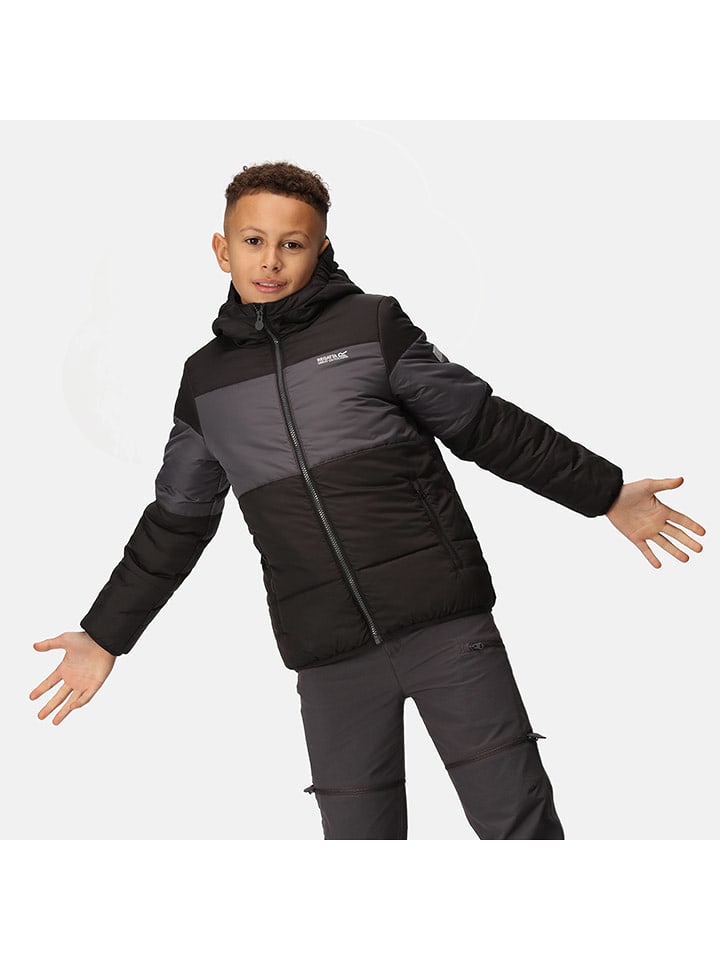 Regatta Kurtka pikowana "Lofthouse VII" w kolorze czarno-szarym rozmiar: 152