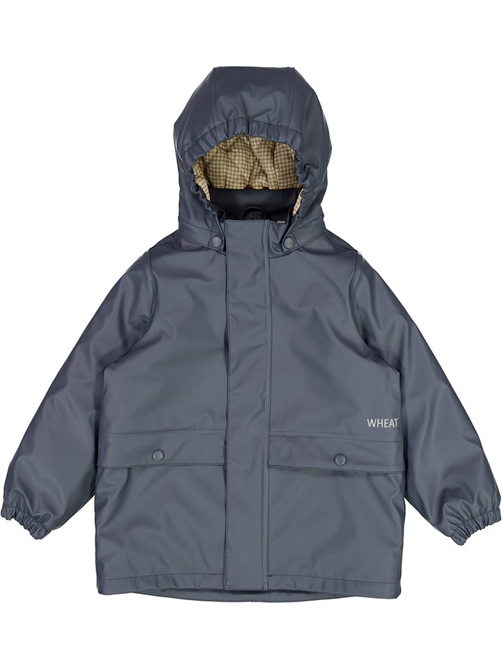 Wheat Kurtka przeciwdeszczowa "Aju" w kolorze granatowym rozmiar: 152