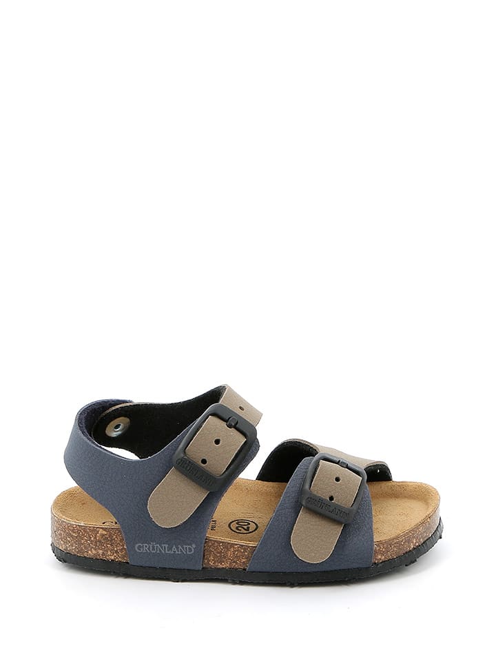 Sandały w kolorze brązowo-granatowym