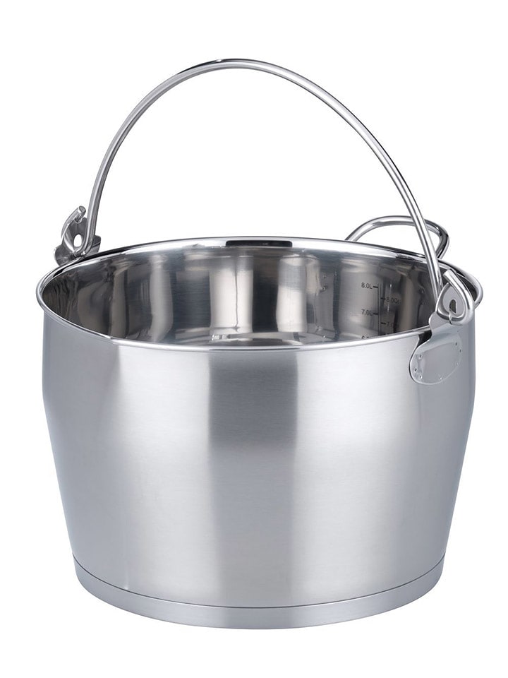 Baumalu Kociołek w kolorze srebrnym - 8l rozmiar: onesize