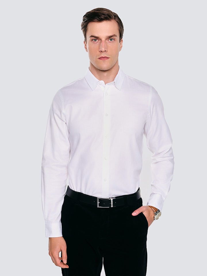 BIG STAR Koszula - Regular fit - w kolorze białym rozmiar: 3XL