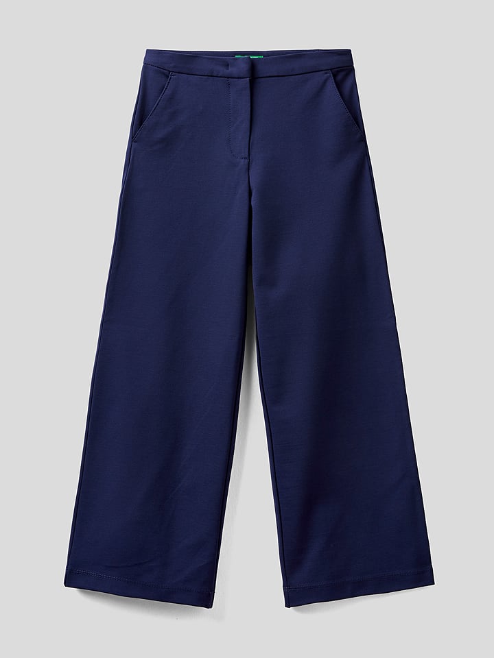 Benetton Spodnie w kolorze granatowym rozmiar: 140