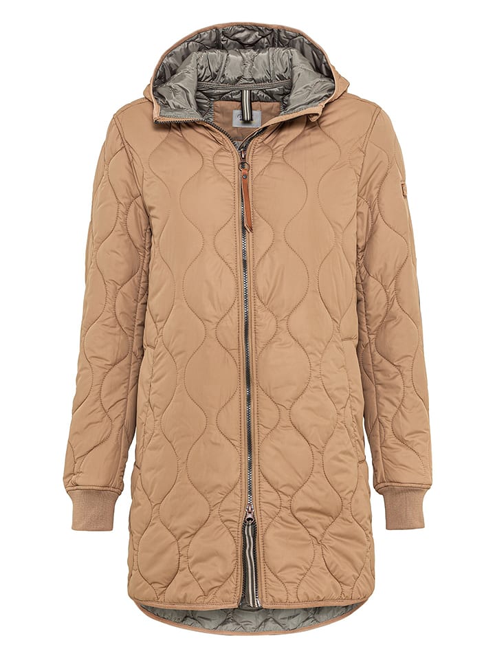 Camel Active Płaszcz pikowany w kolorze jasnobrązowym rozmiar: 46