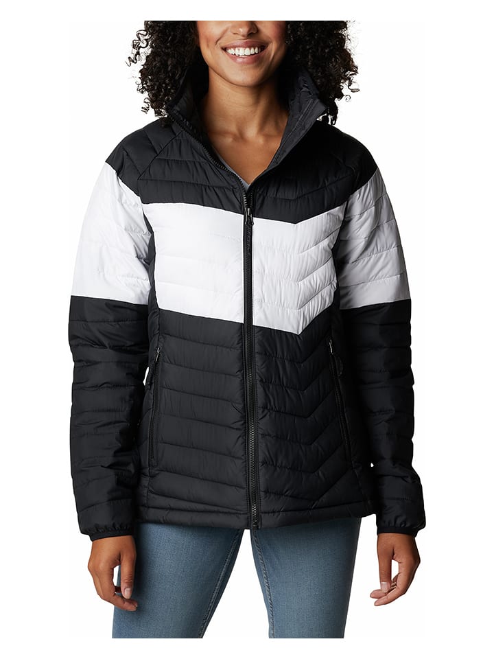 Columbia Kurtka zimowa "Powder Lite" w kolorze czarno-białym rozmiar: XS