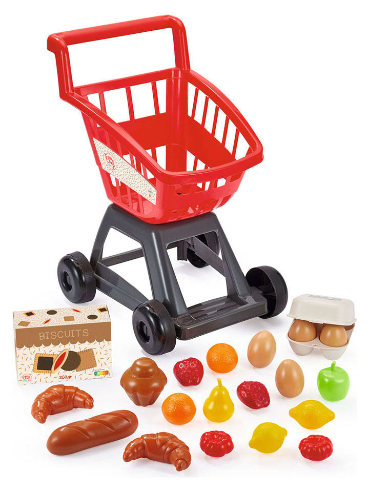 écoiffier Wózek na zakupy z zabawkowymi produktami spożywczymi - 18 m+ rozmiar: onesize