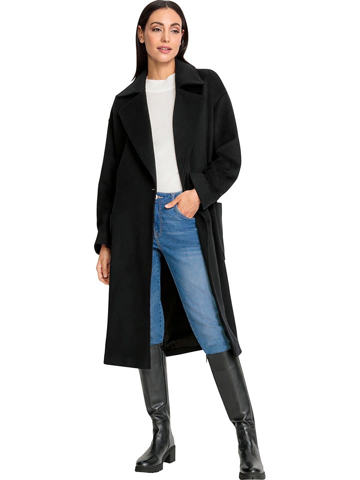 Heine Płaszcz przejściowy w kolorze czarnym rozmiar: 48