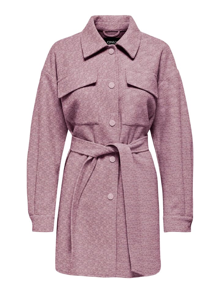 Płaszcz przejściowy "Dawn" w kolorze szaroróżowym
