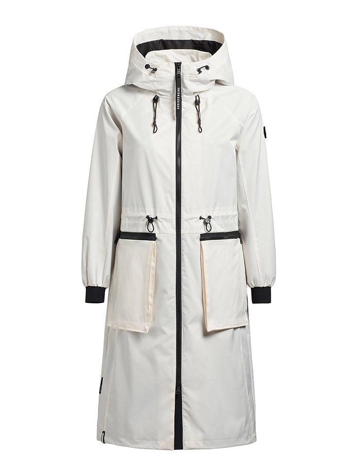 Khujo Płaszcz przejściowy "Paxi" w kolorze białym rozmiar: XXL