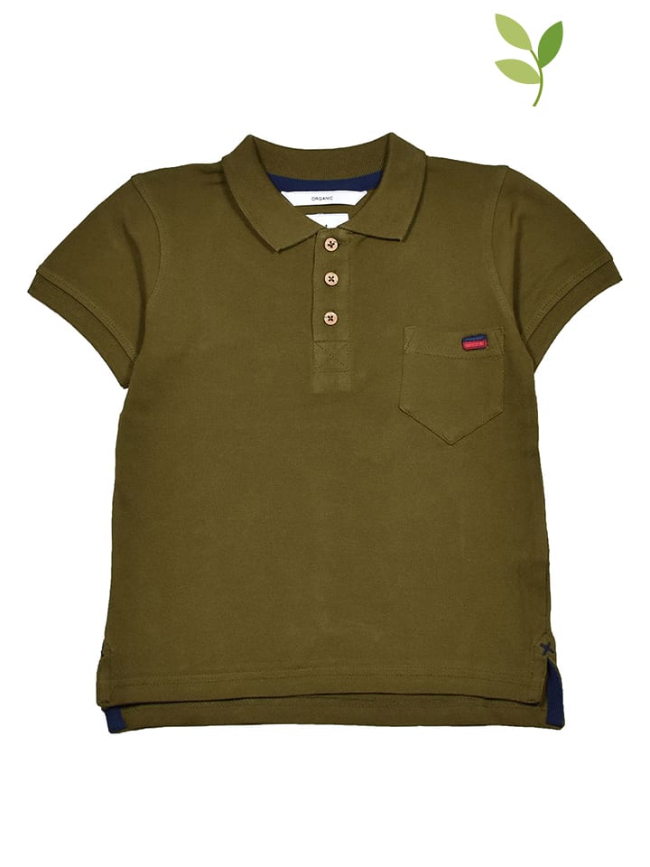 Koszulka polo "Per" w kolorze khaki