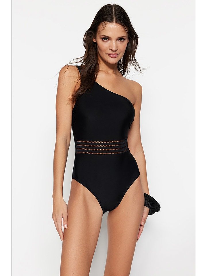 trendyol Strój kąpielowy w kolorze czarnym rozmiar: 36