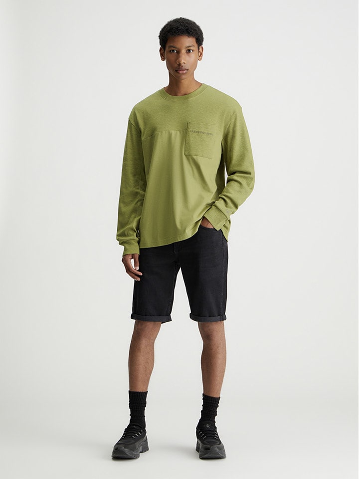 Calvin Klein Szorty dżinsowe w kolorze czarnym rozmiar: W29