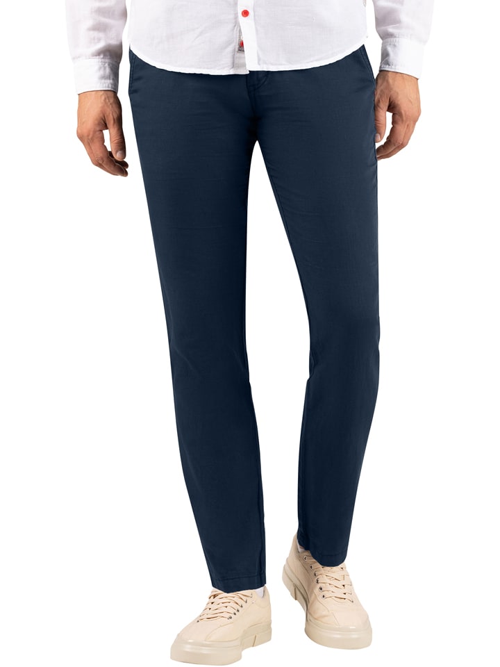 Timezone Spodnie chino "Lui" w kolorze granatowym rozmiar: W38/L34