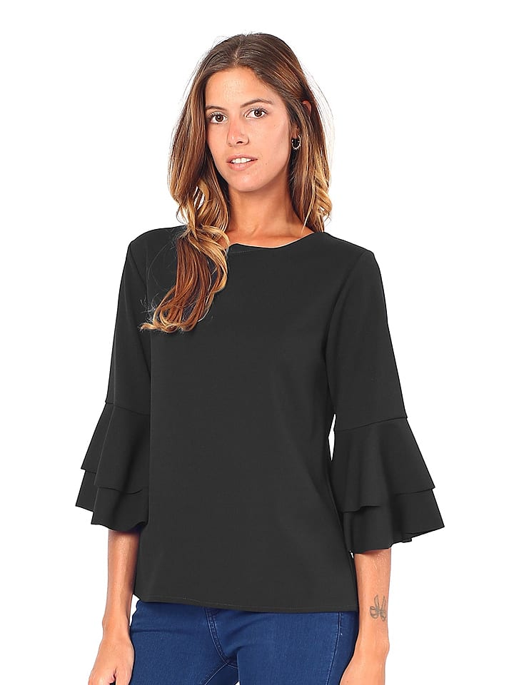 ASSUILI Bluzka w kolorze czarnym rozmiar: 40