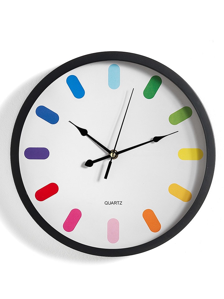 Tomasucci Zegar ścienny "Rainbow" w kolorze białym- Ø30 cm rozmiar: onesize