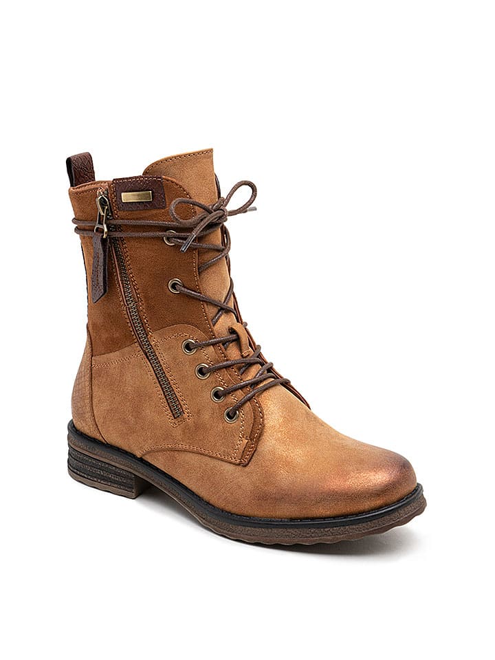 Foreverfolie Botki w kolorze jasnobrązowym rozmiar: 40