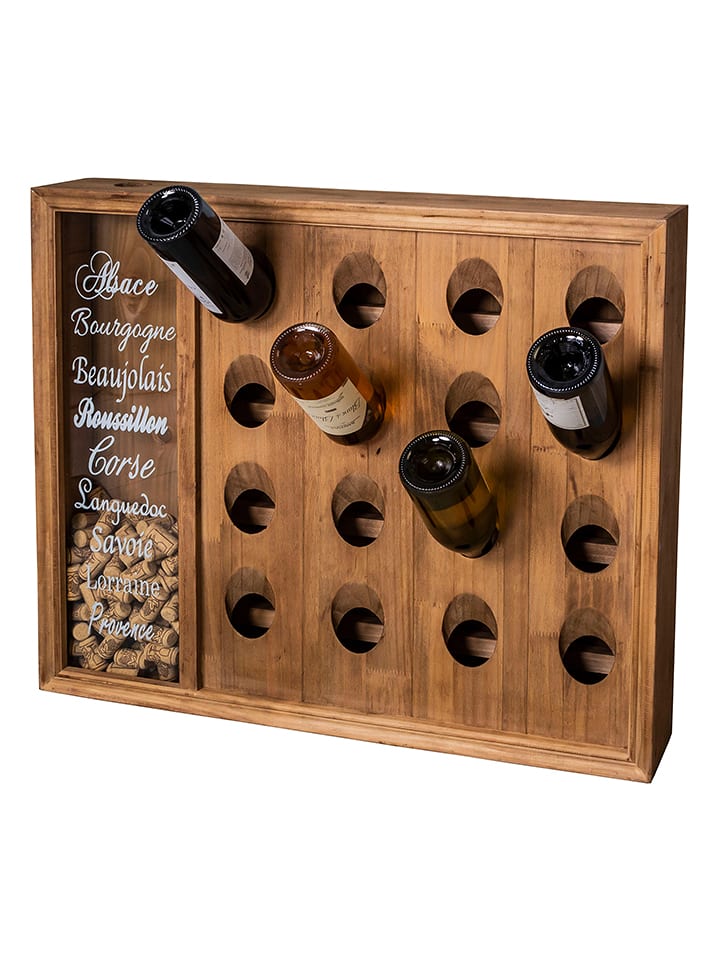 Anticline Regał w kolorze brązowym do wina - 78,5 x 66 x 11,5 cm rozmiar: onesize