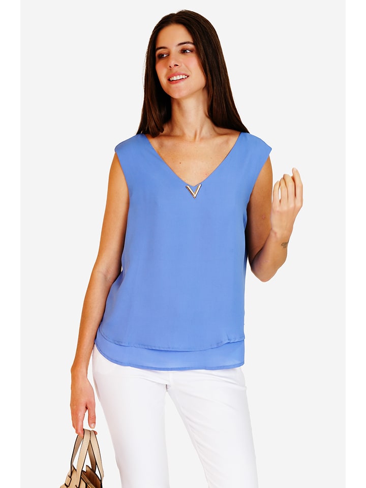 ASSUILI Bluzka w kolorze błękitnym rozmiar: 36