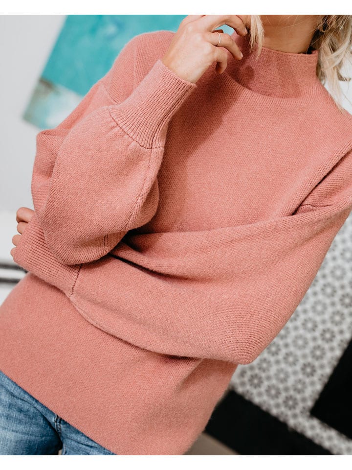 Milan Kiss Sweter w kolorze jasnoróżowym rozmiar: XL