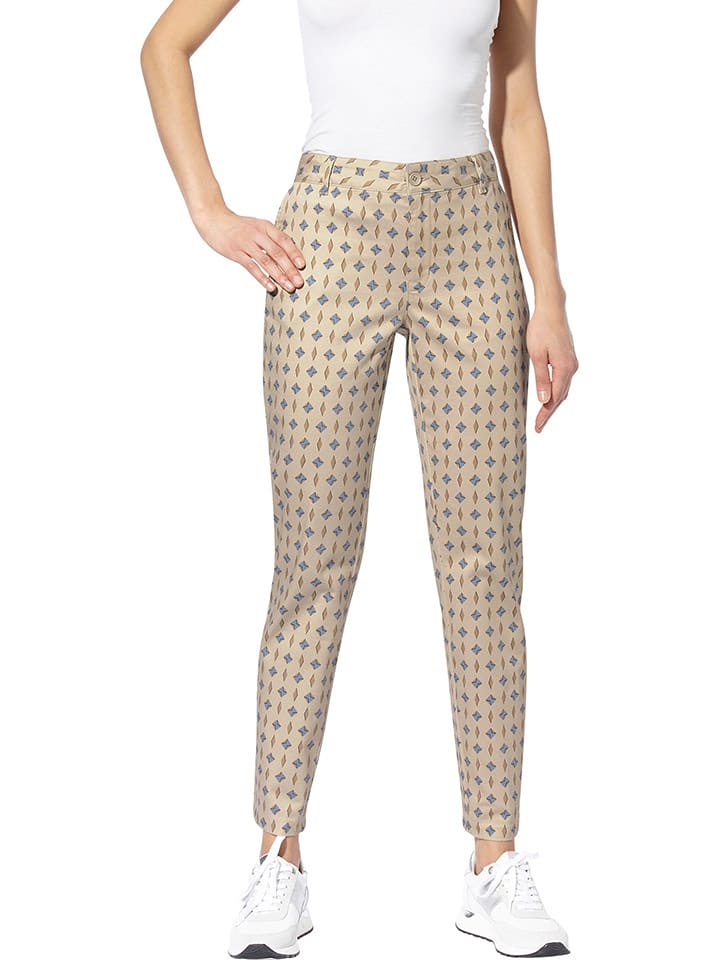 Heine Spodnie chino w kolorze beżowym rozmiar: 44